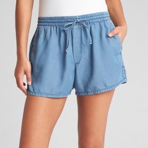 Dark denim Gap Drawstring Shorts